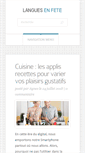 Mobile Screenshot of languesenfete.fr