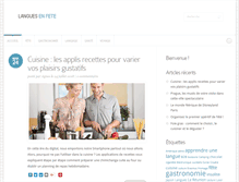 Tablet Screenshot of languesenfete.fr